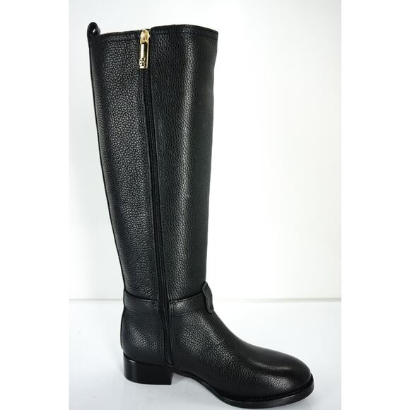 Tory Burch Logo Buckle Amanda Tall Leather Riding Knee High Boots SZ 5 New $495 - Picture 5 of 10